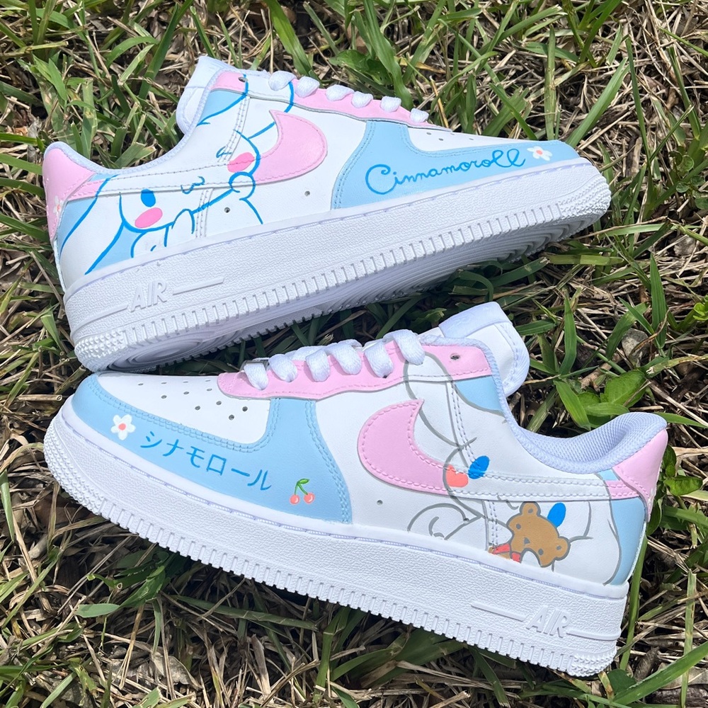 Cinnamoroll Air Force 1 Kids Youth Shoes Sanrio Cinnamoroll